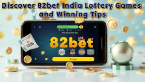 illustreeation text 'Discover 82bet India Lottery Games and Winning Tips'